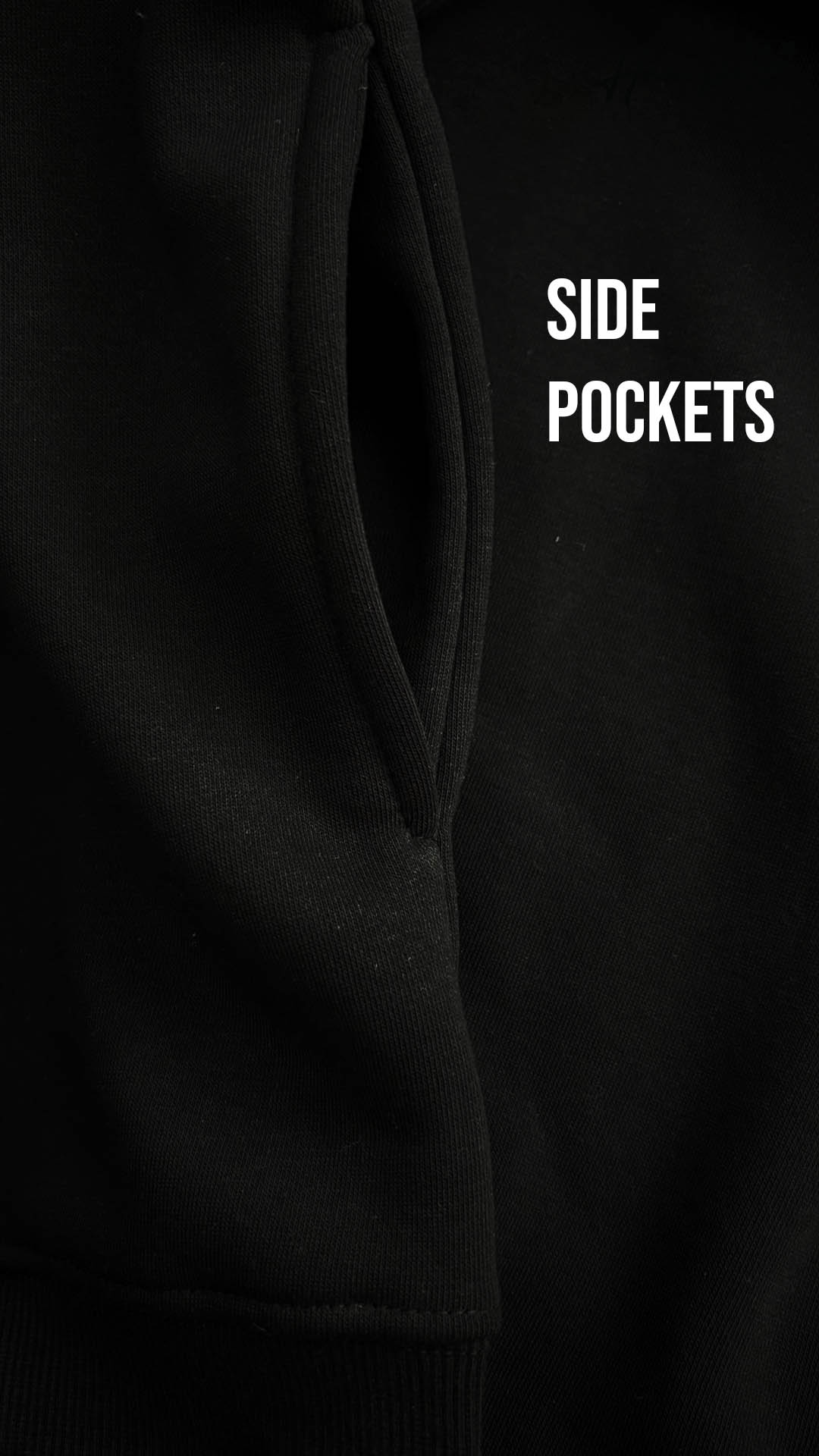 Stars- 3D Embroidery Hoodie - Black