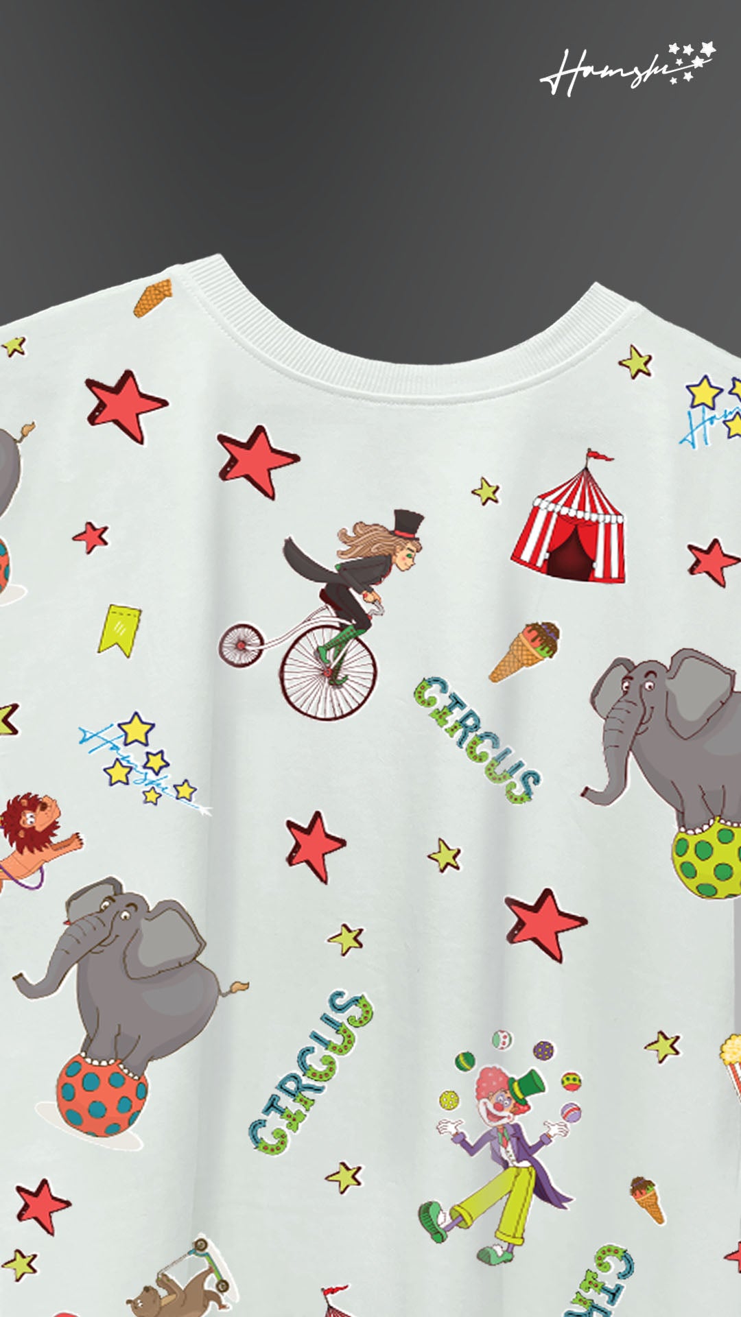 Circus All Over Print T-shirt - White