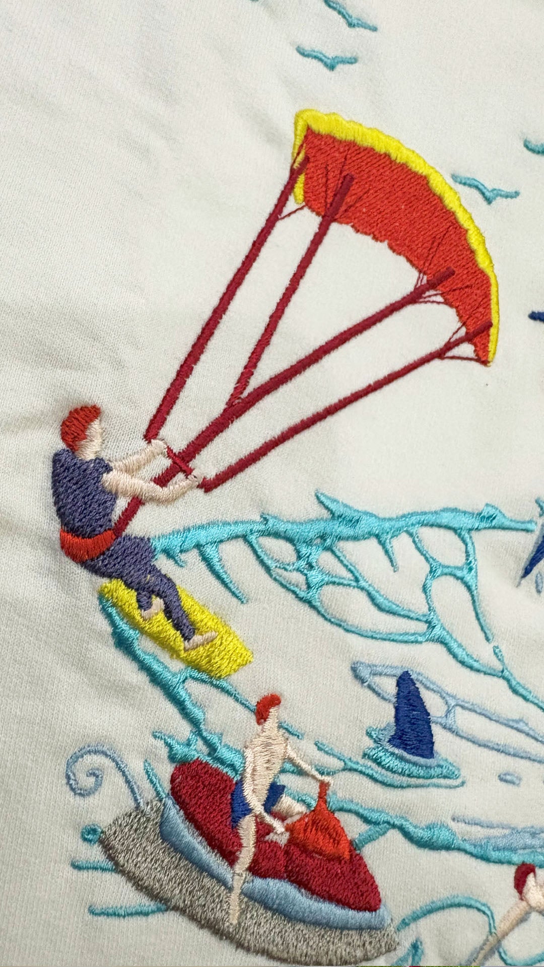 Sea Surfers Embroidery T-shirt - White
