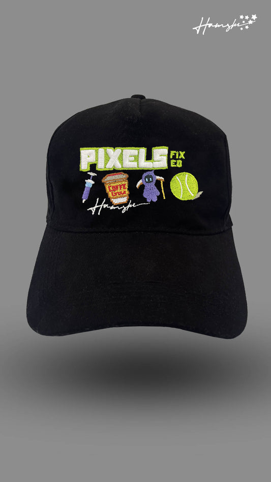 Pixels 3D Embroidery Cap - Black