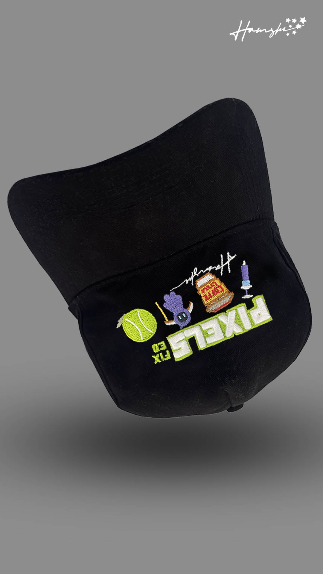 Pixels 3D Embroidery Cap - Black