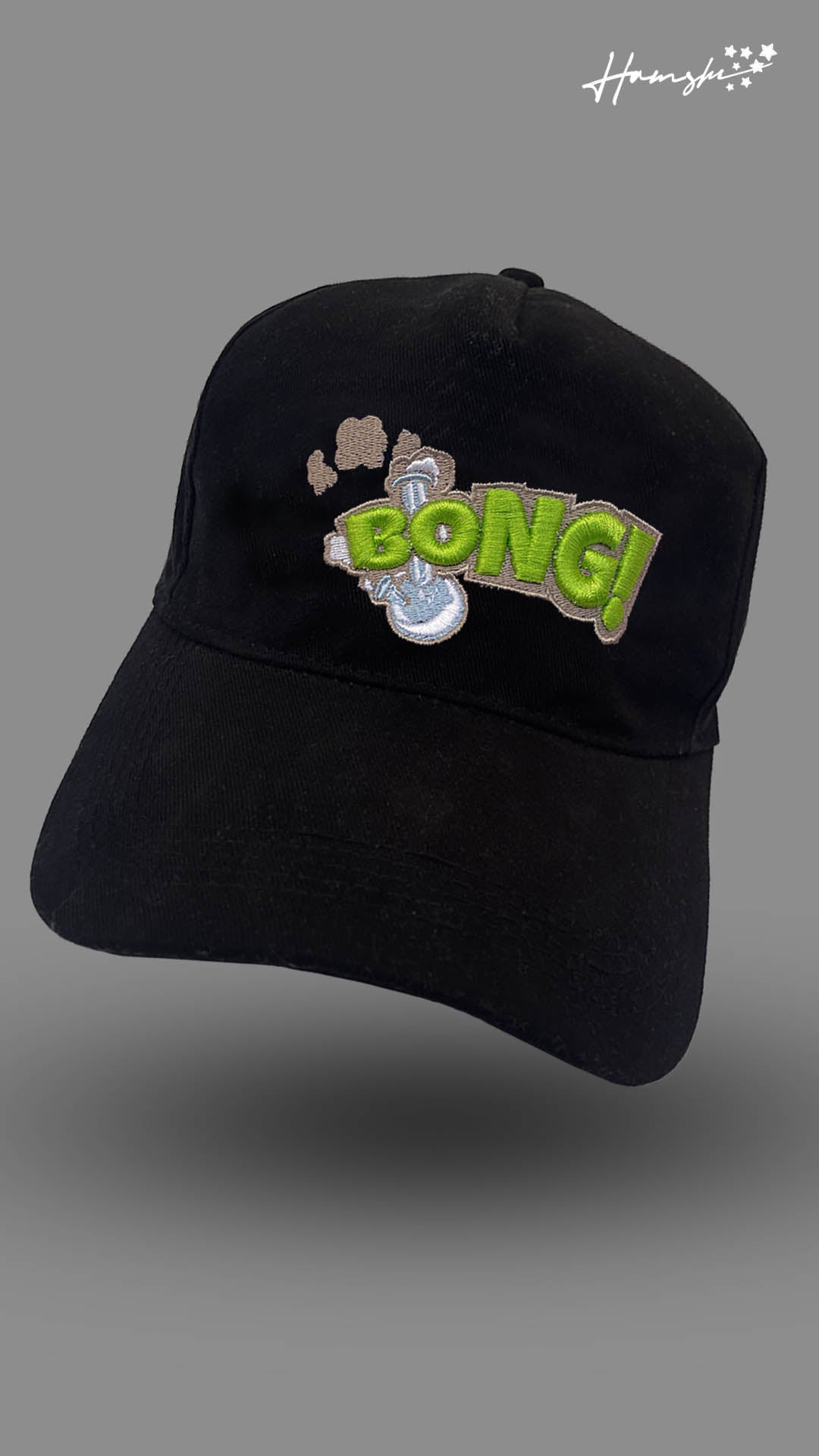 Bong 3DEmbroidery Cap - Black