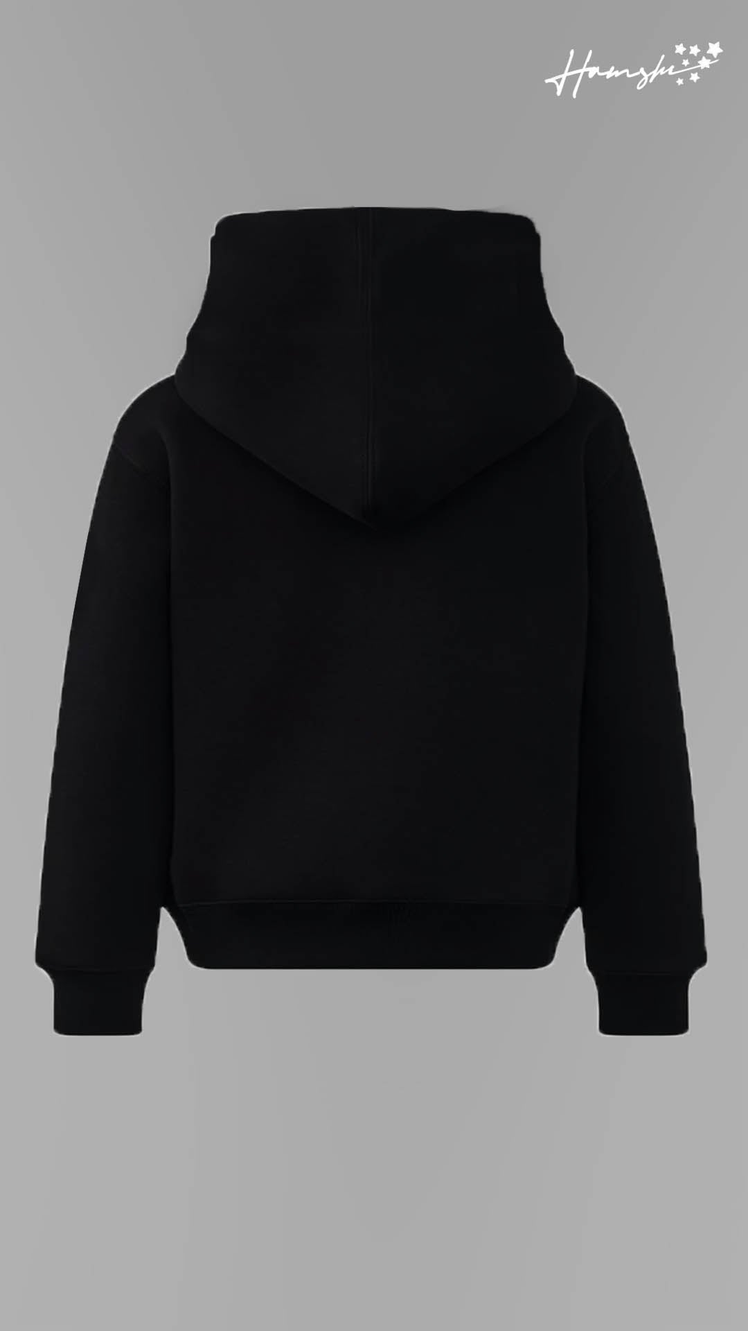 Black Belt Graphic Print Hoodie - Black