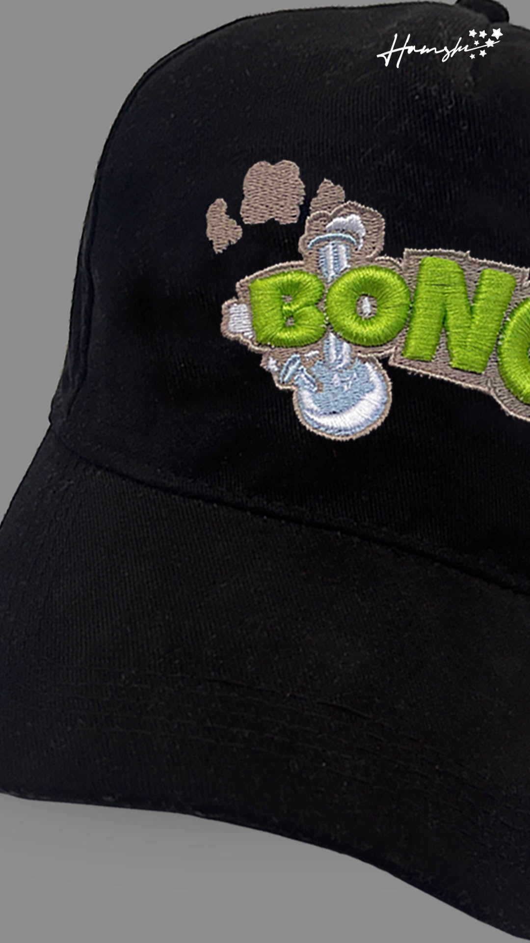 Bong 3DEmbroidery Cap - Black