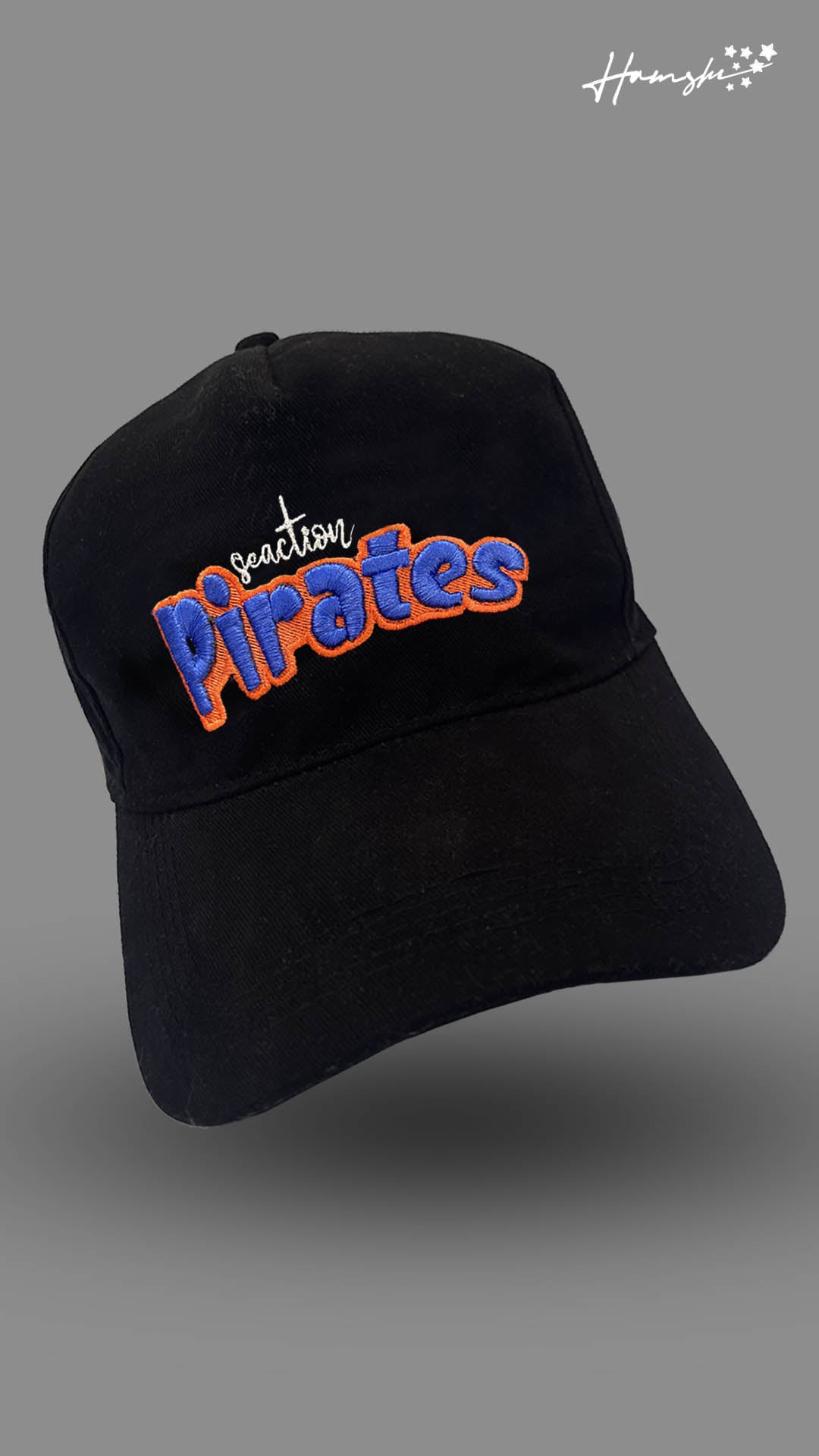 Pirates 3DEmbroidery Cap - Black