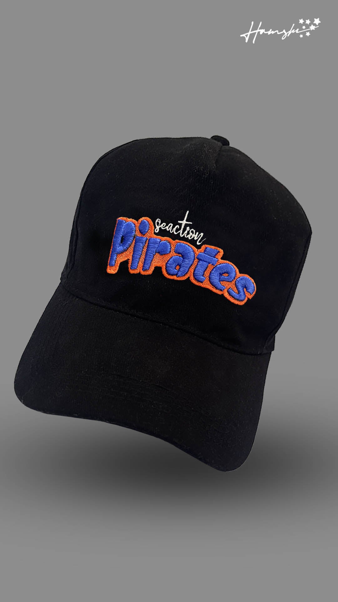 Pirates 3DEmbroidery Cap - Black