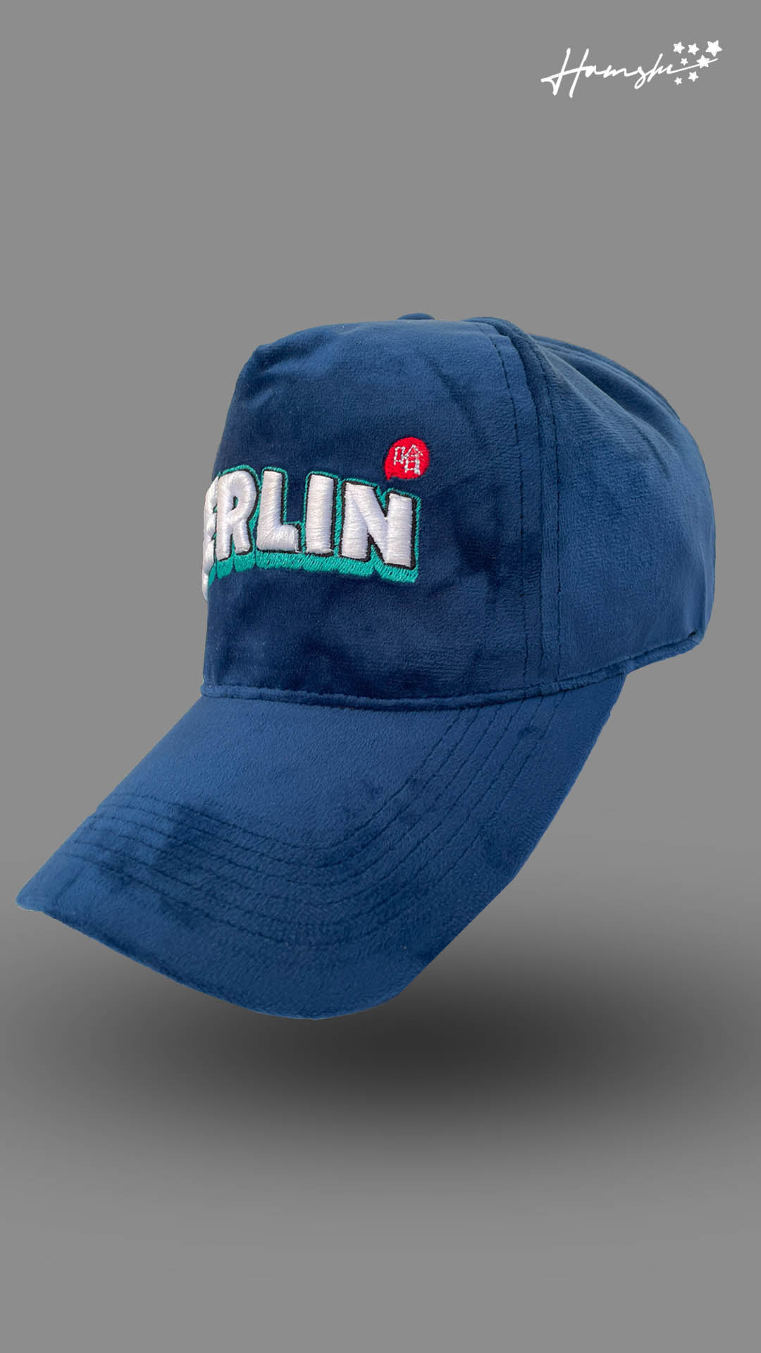 Berlin 3D Embroidery Cap- Blue