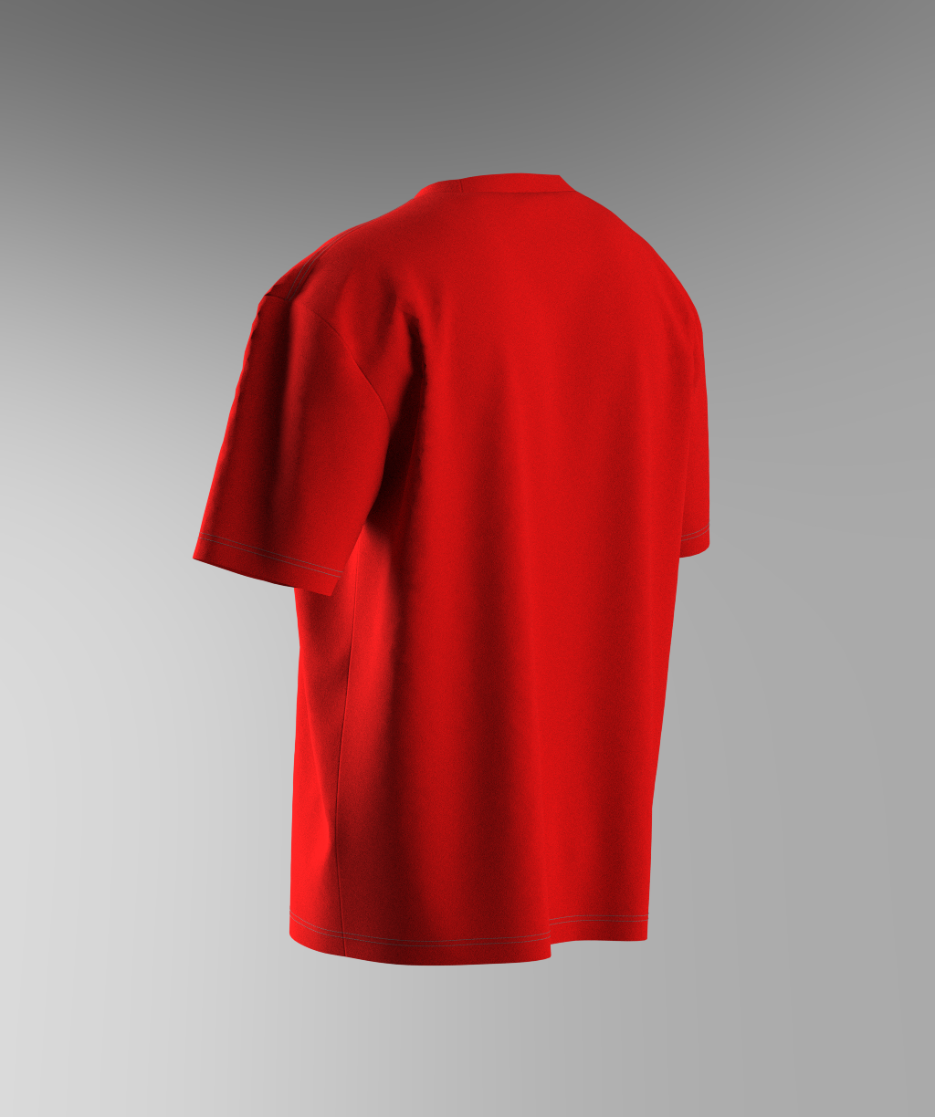 Skull Folks Print T-shirt - Red