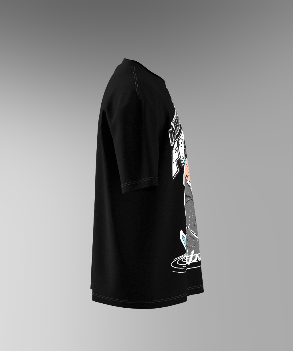 Its Friday Print T-shirt - Black