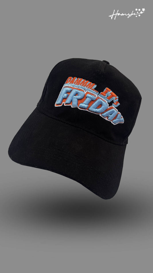 Its Friday 3D Embroidery Cap - Black