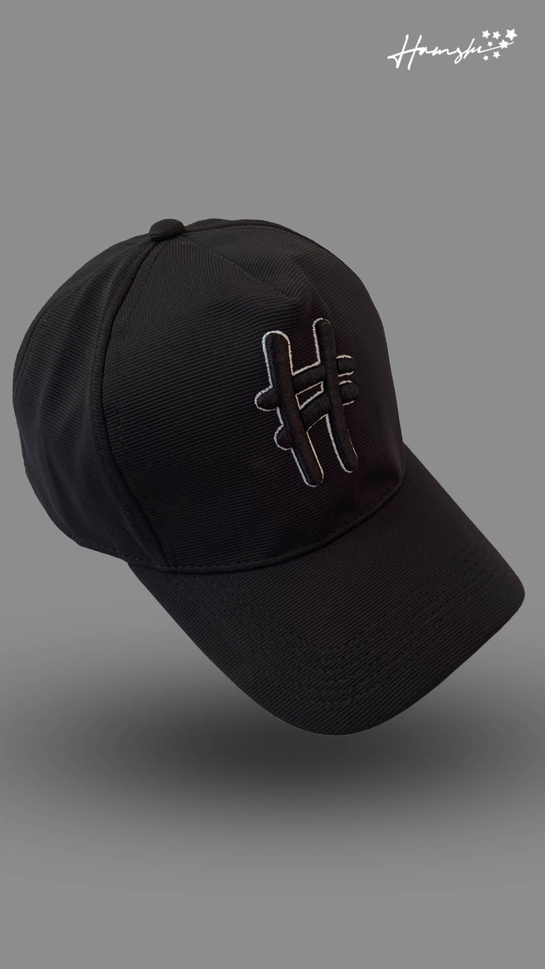 Hash 3D Embroidery Cap - All Black