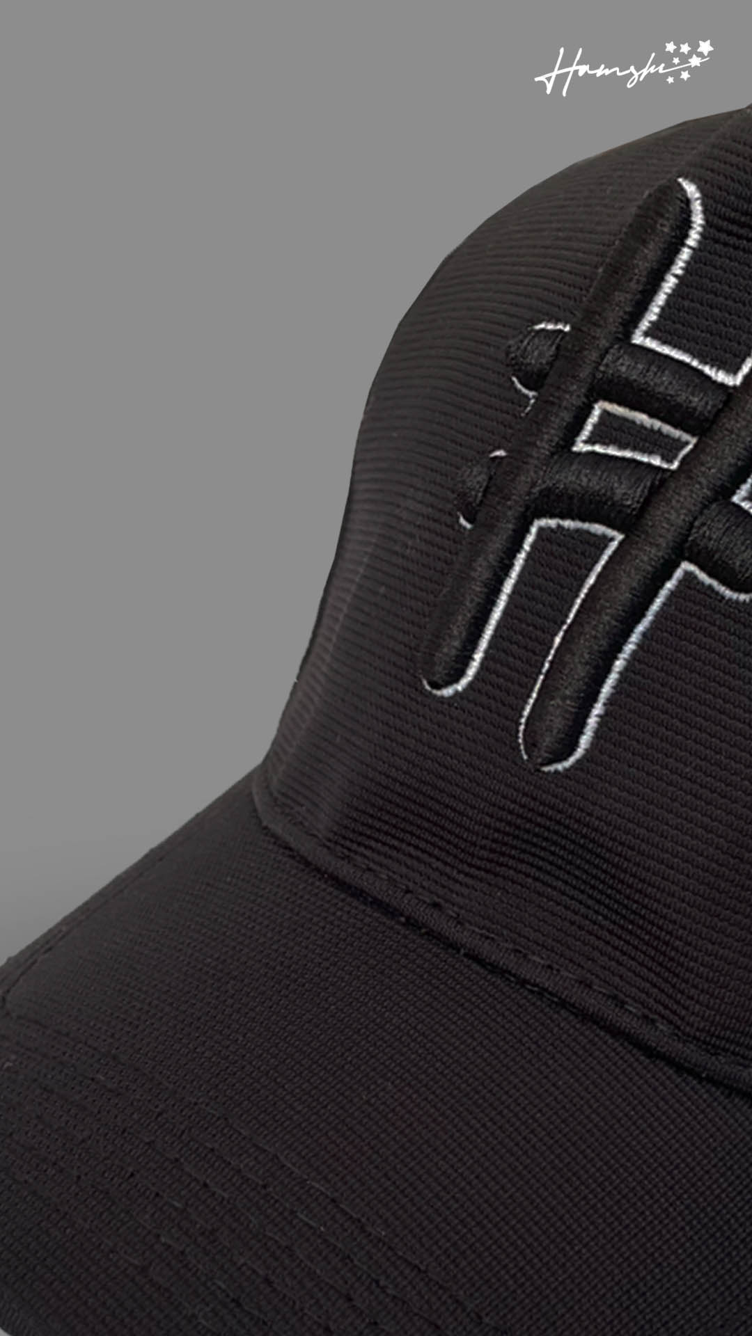 Hash 3D Embroidery Cap - All Black