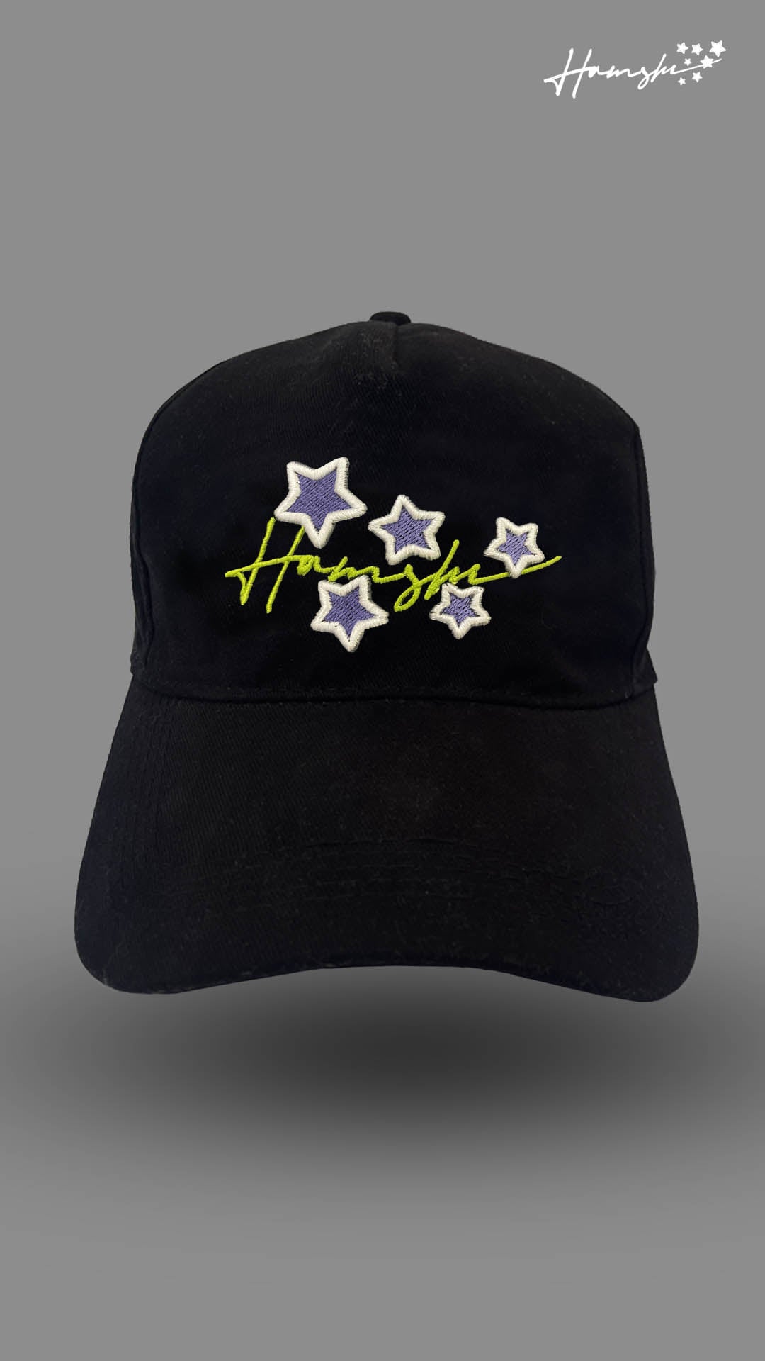 Star 3D Embroidery Cap - Black