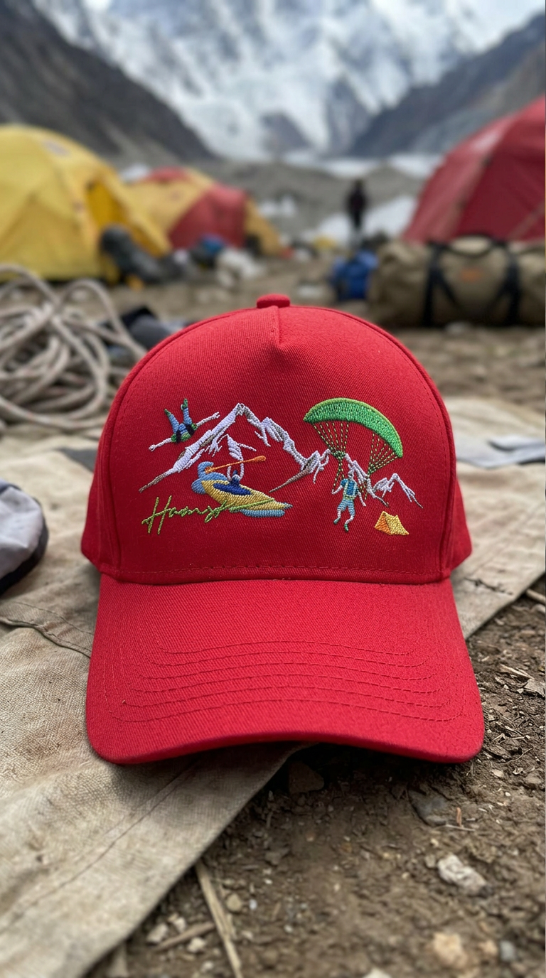 Mountaineers Embroidery Cap - Red