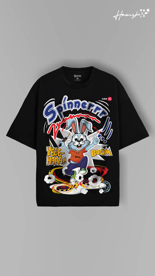 Spinner Print T-shirt - Black