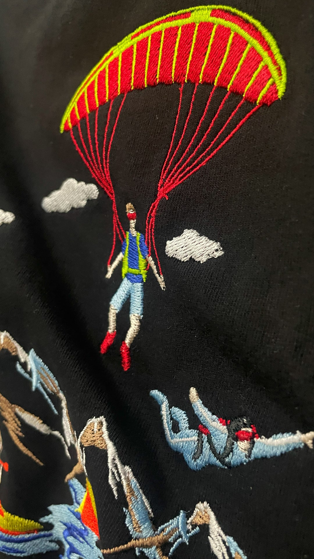 Mountaineer Embroidery Hoodie - Black