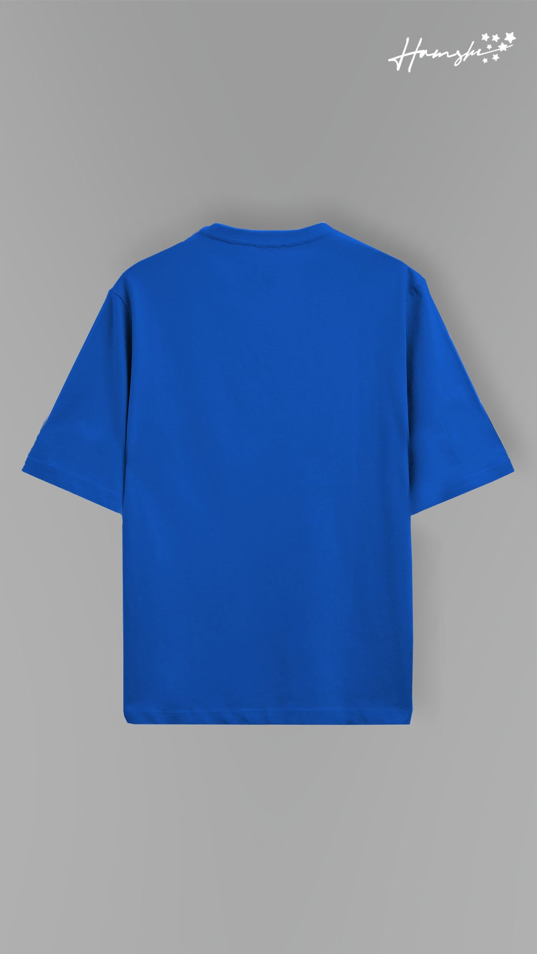 Music Embroidery T-shirt - Blue