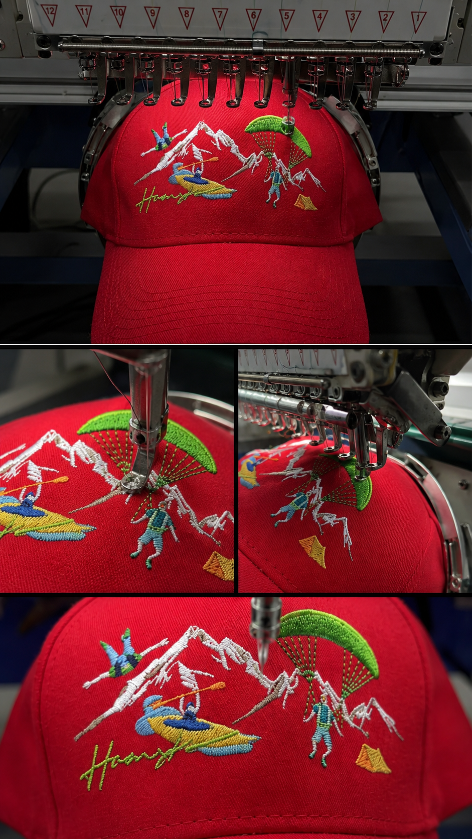 Mountaineers Embroidery Cap - Red