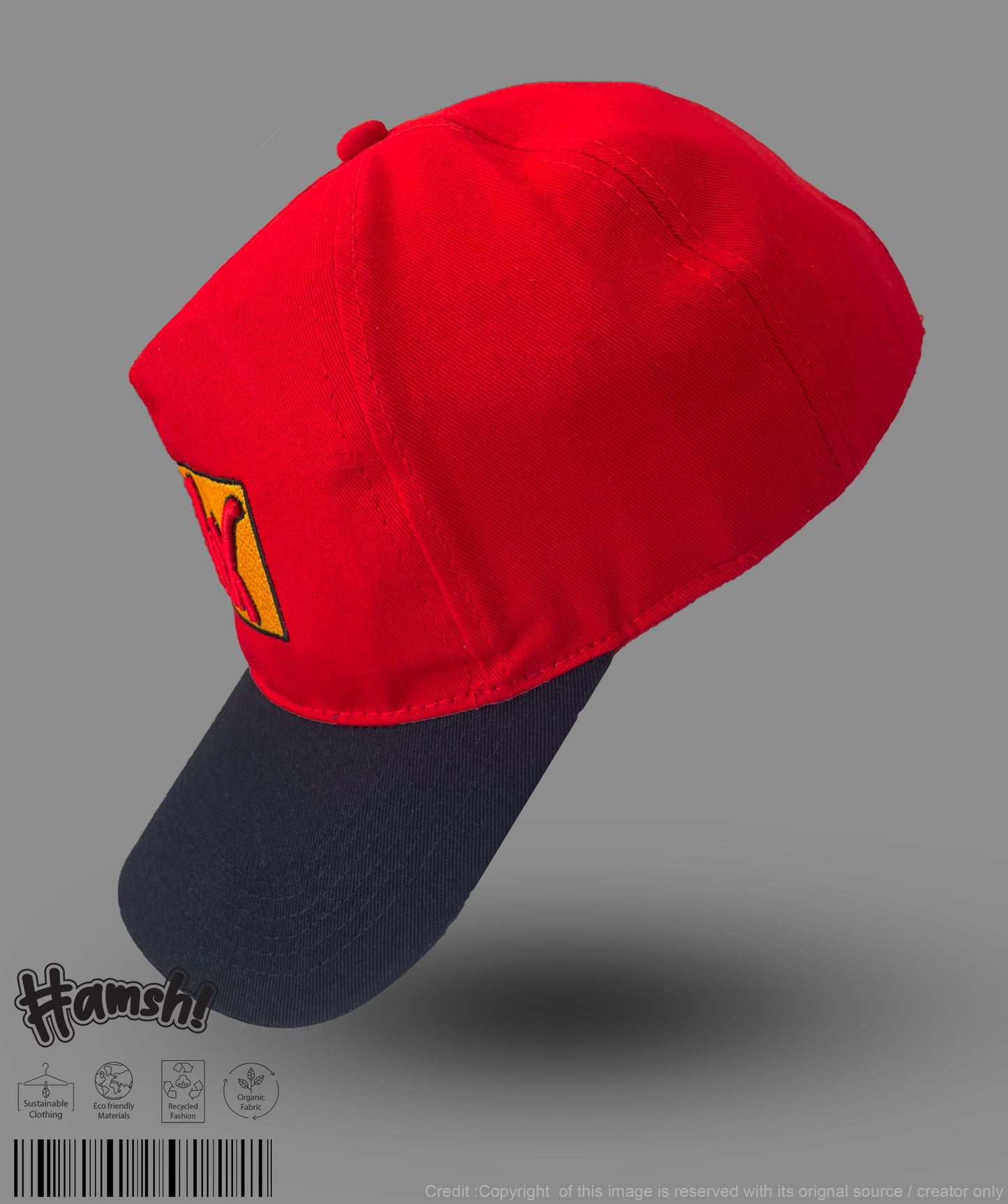 Chillax 3D Embroidery Cap - Red
