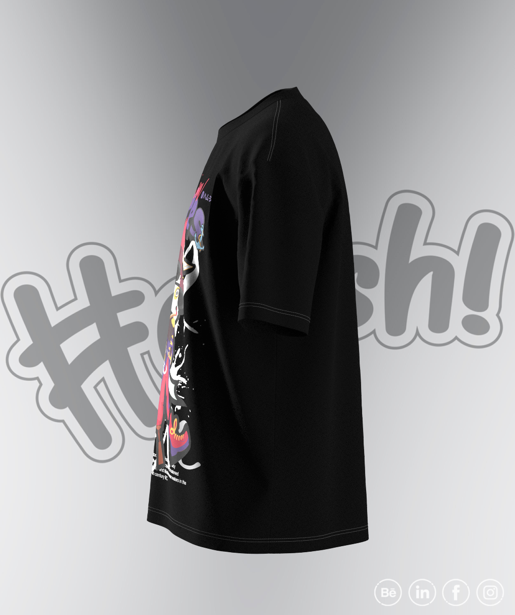 Pirate Print T-shirt - Black