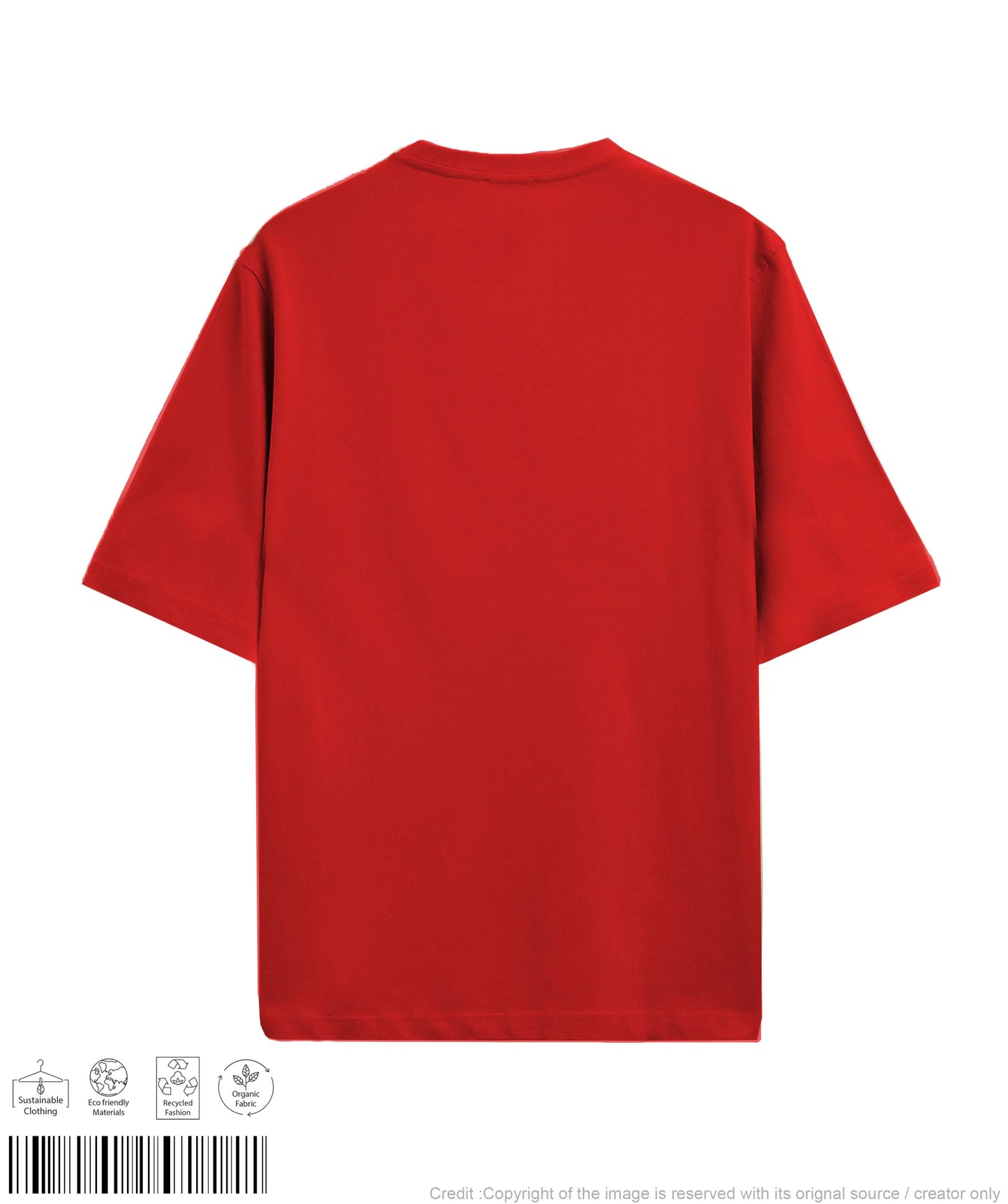 Duck Chillax Print T-shirt - Red