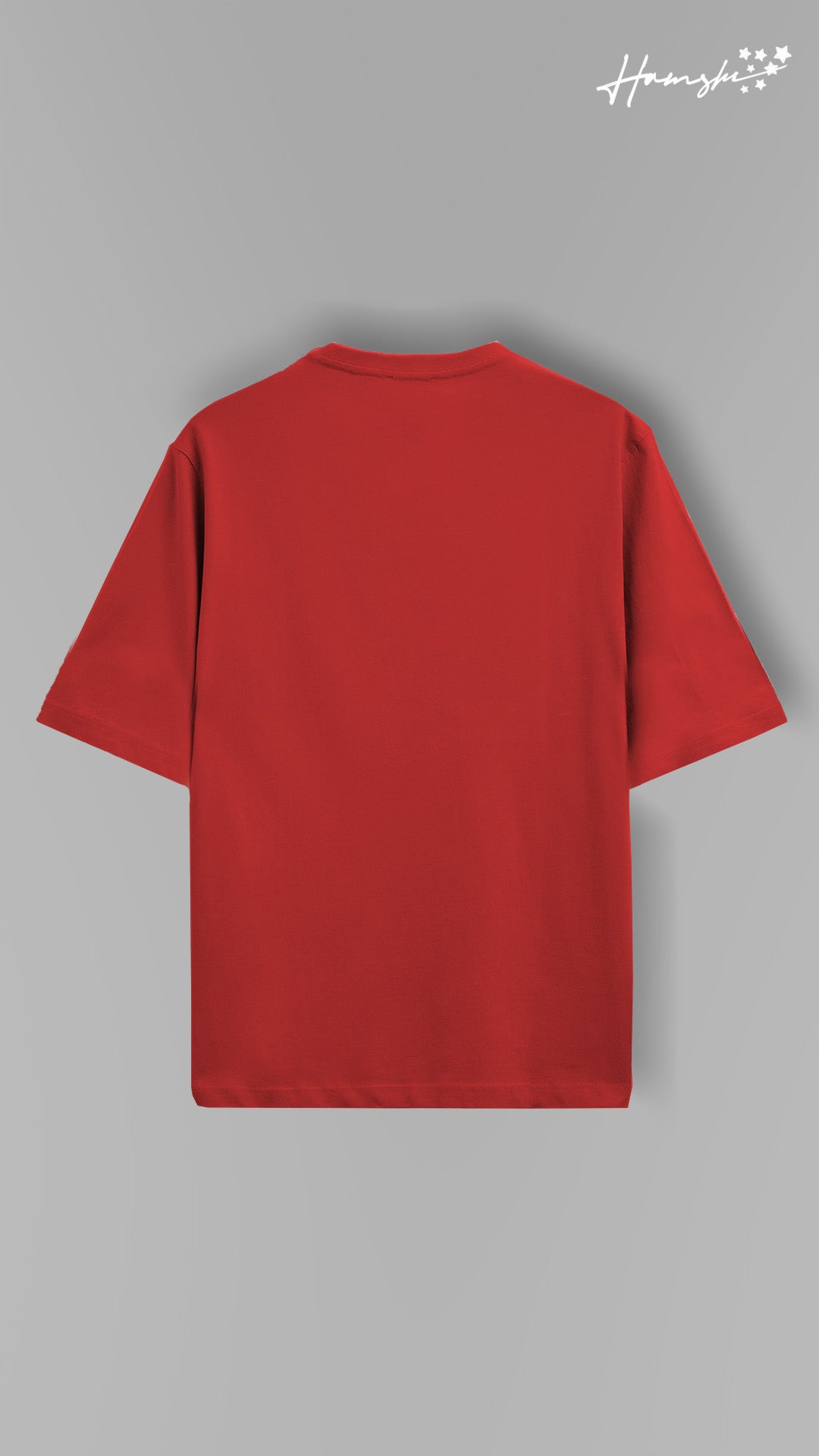 World Map Embroidery T-shirt - Red