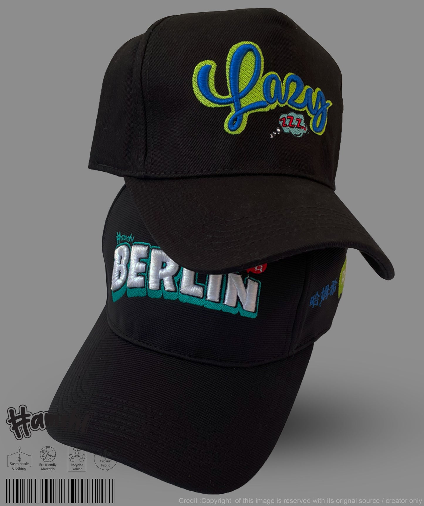 Berlin 3D Embroidery Cap- Black