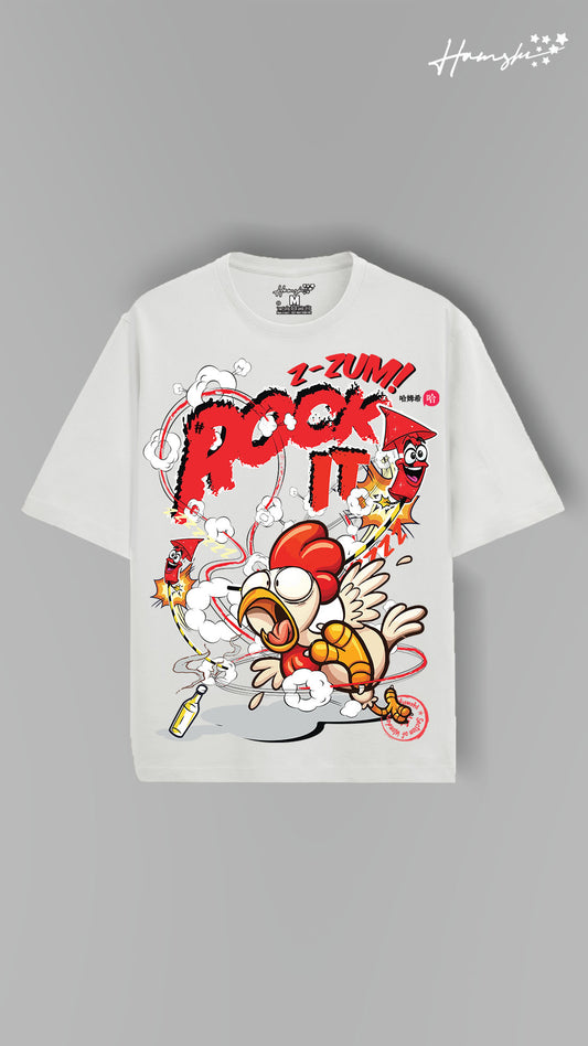Rock it Print T-shirt - White