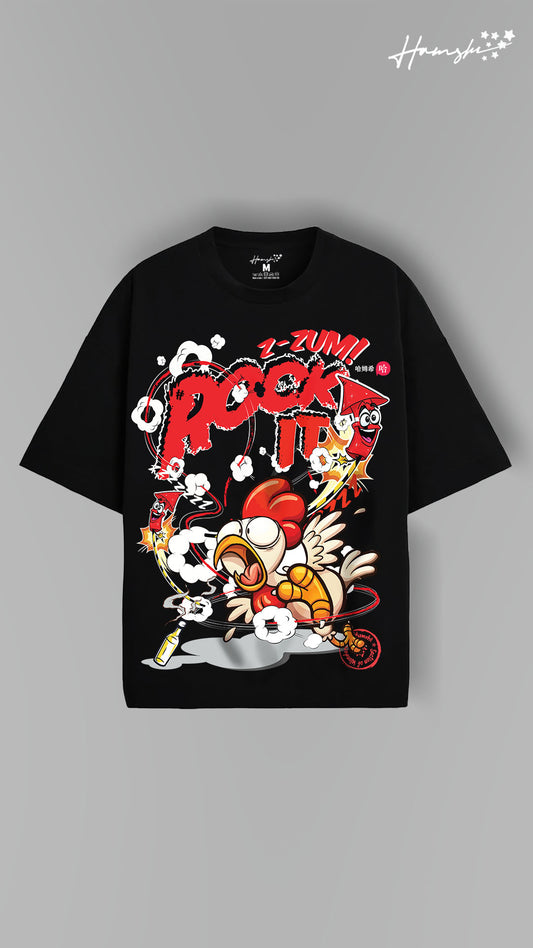 Rock it ! Print T-shirt - Black