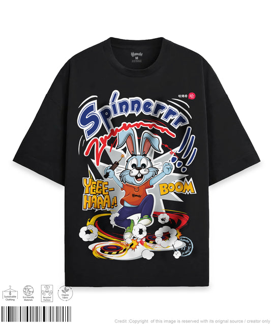 Spinner Print T-shirt - Black