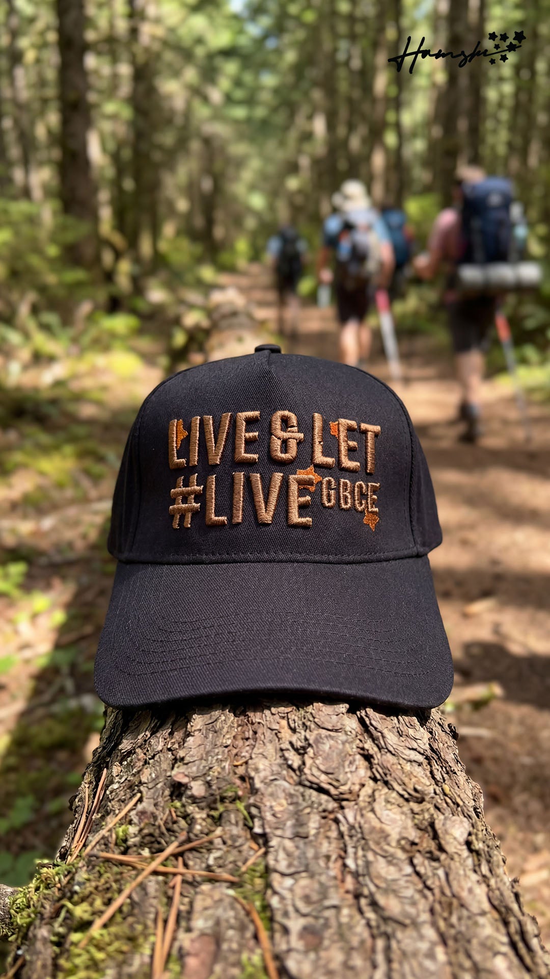 Live & Let Live Embroidery Cap - Black
