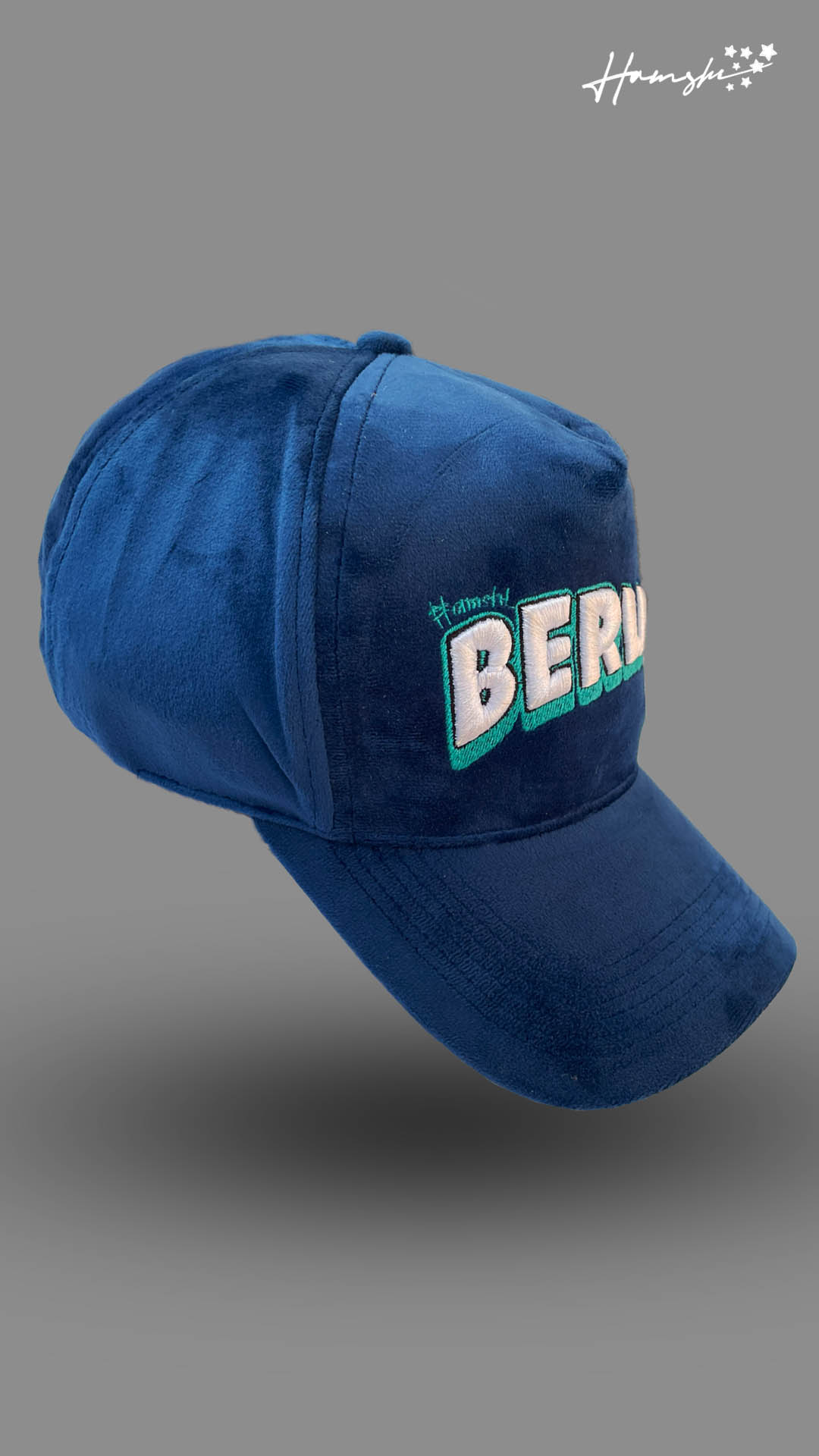 Berlin Cap- Blue - (Just one curated piece)