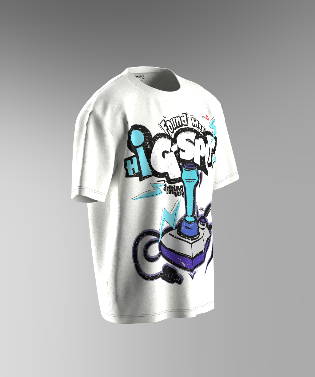 G-Spot Print T-shirt  - White