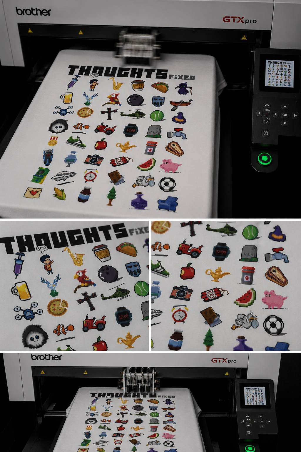 Thoughts Fix Print T-shirt - White