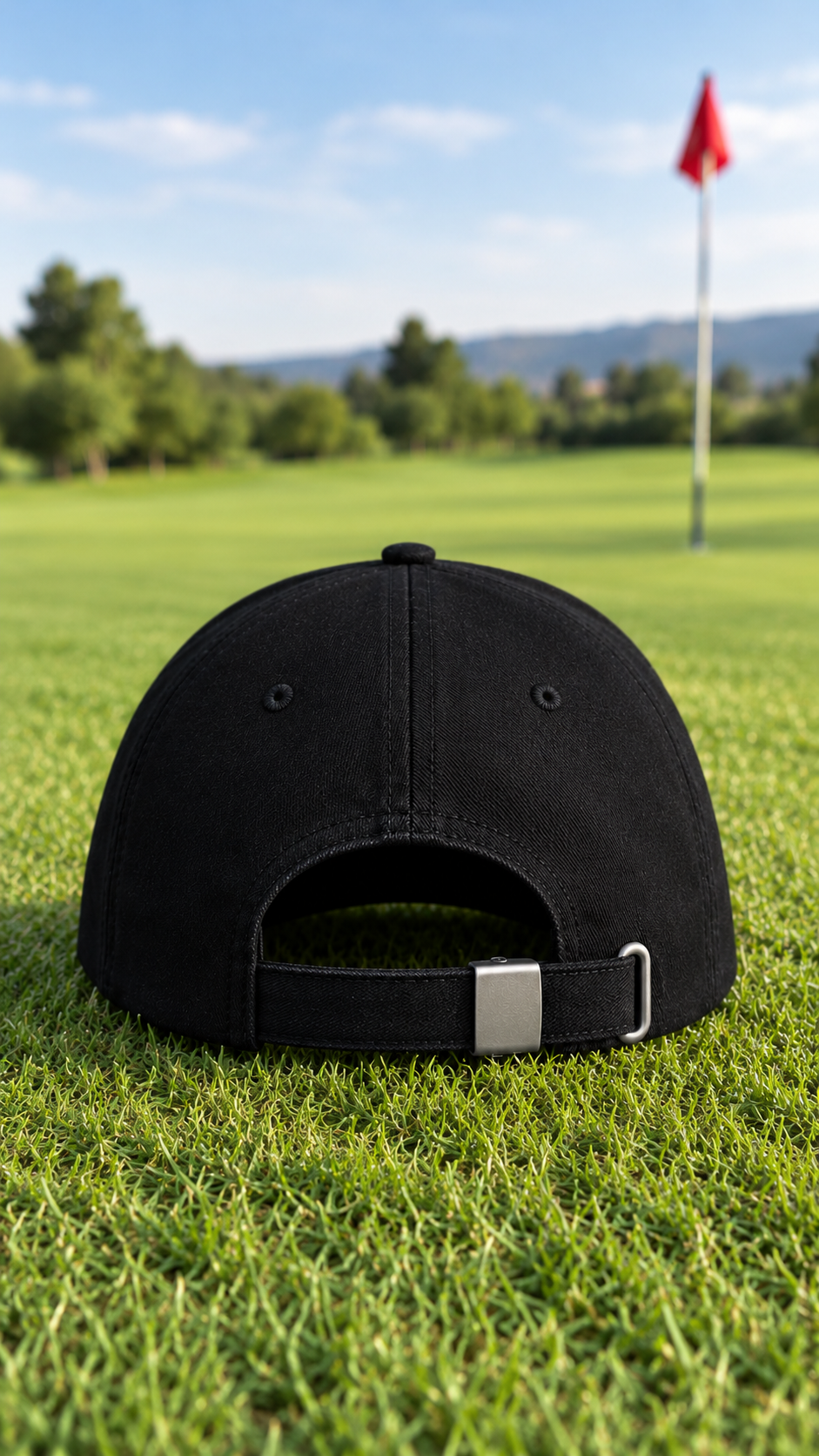 Golf Embroidery Cap - Black