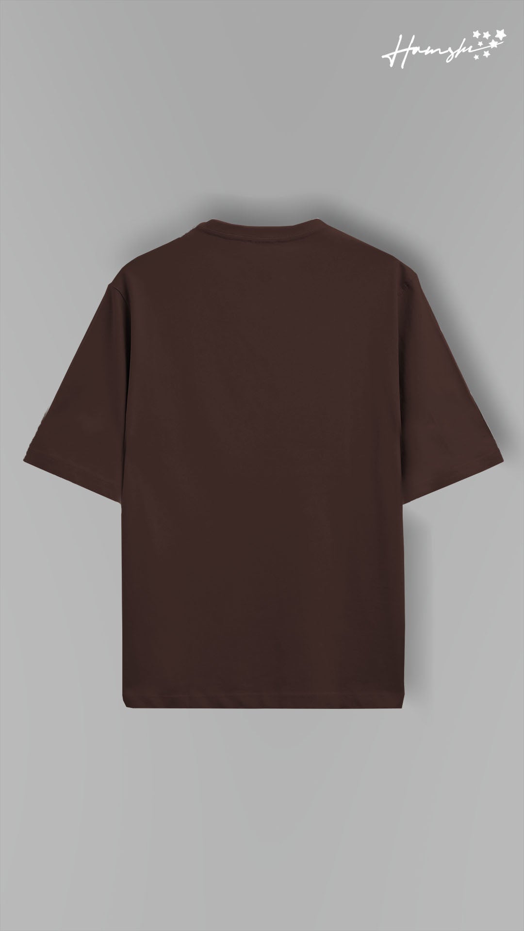World Map  Embroidery T-shirt - Brown