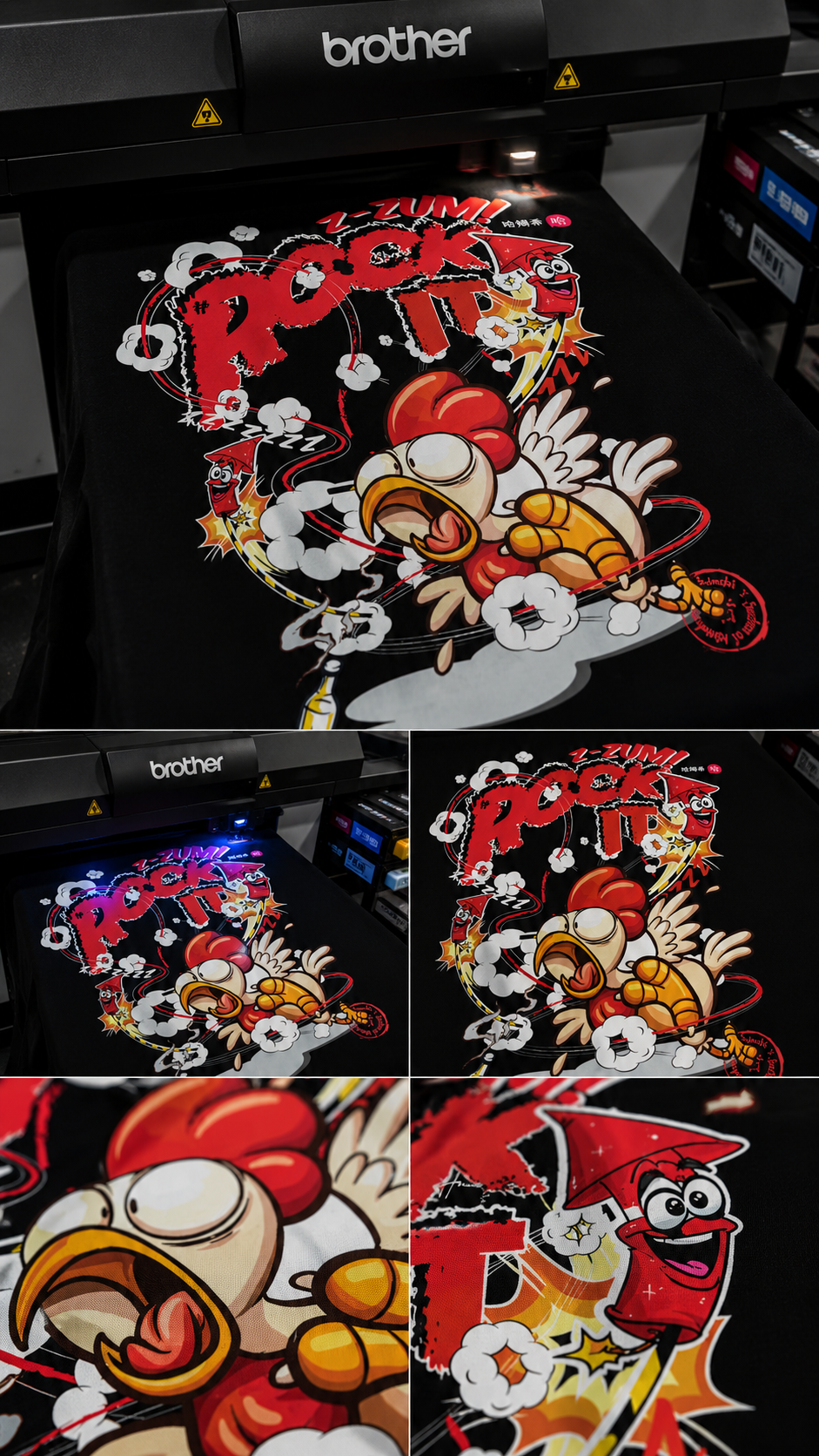 Rock it ! Print T-shirt - Black