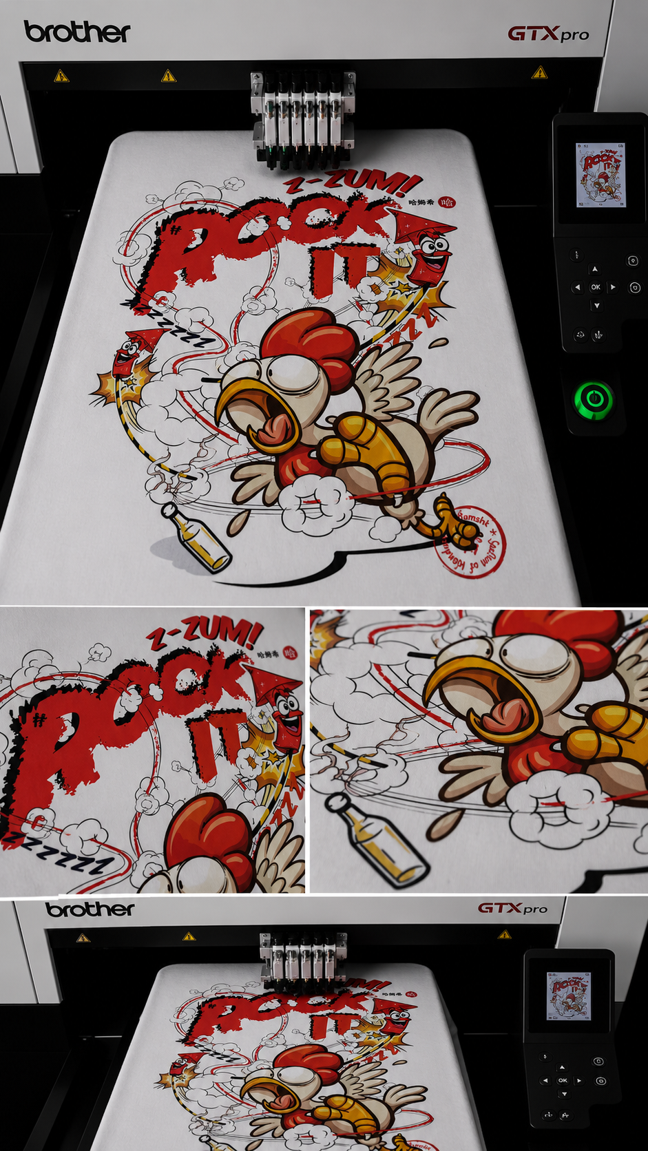 Rock it Print T-shirt - White