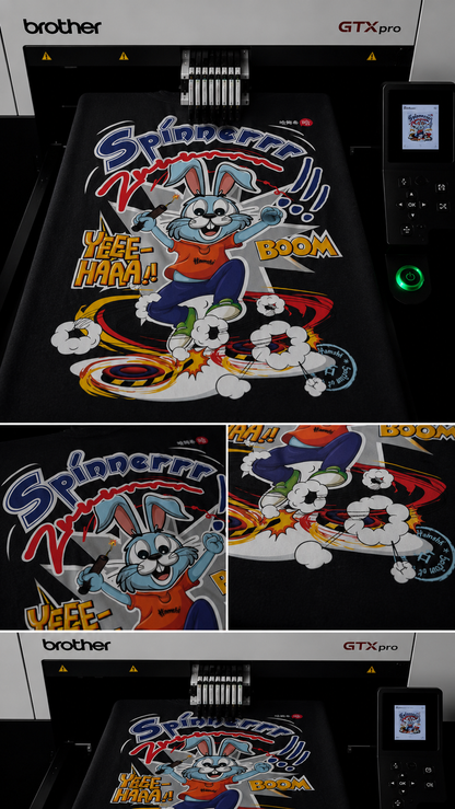 Spinner Print T-shirt - Black