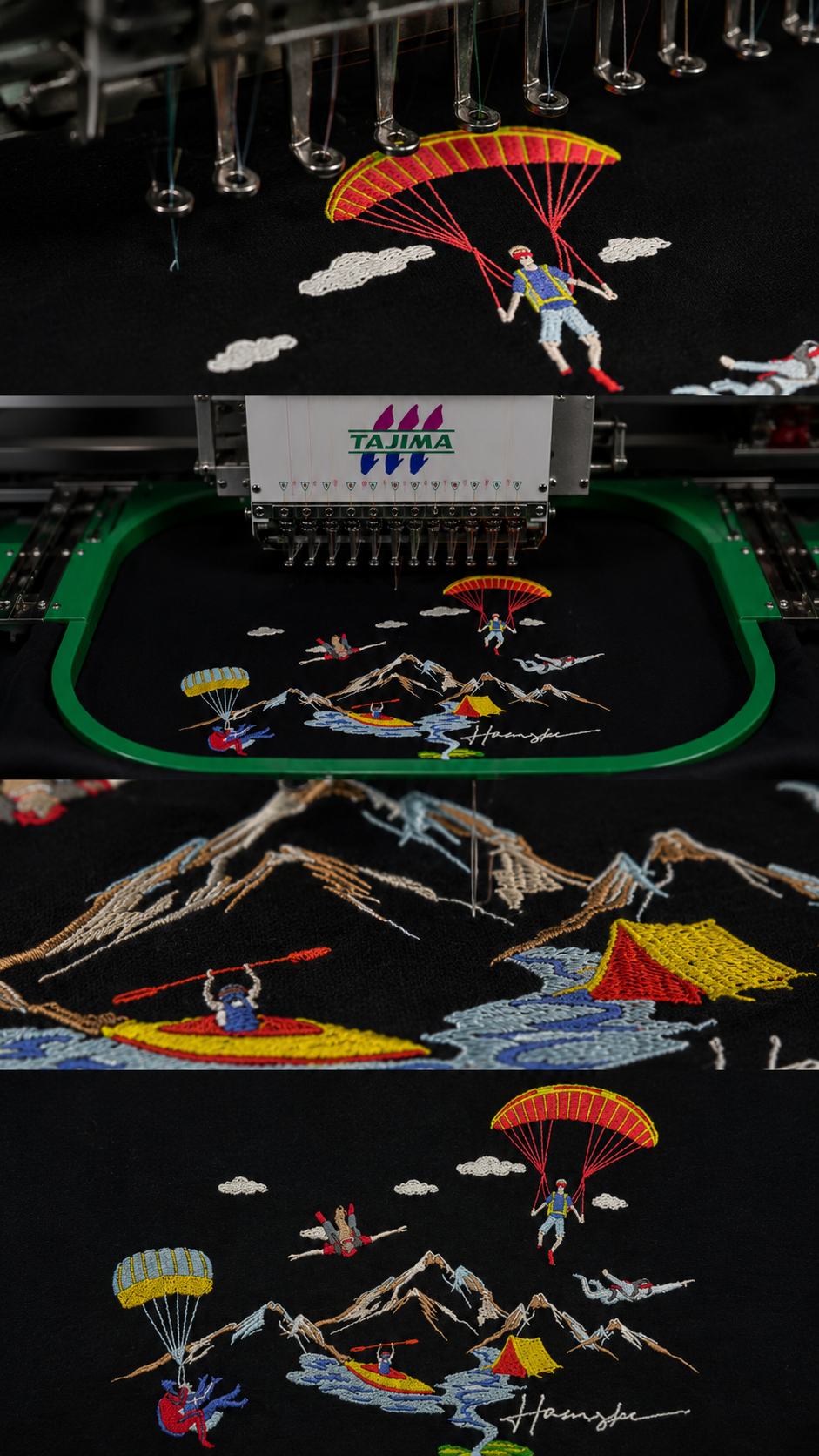 Mountaineers Embroidery T-shirt - Black