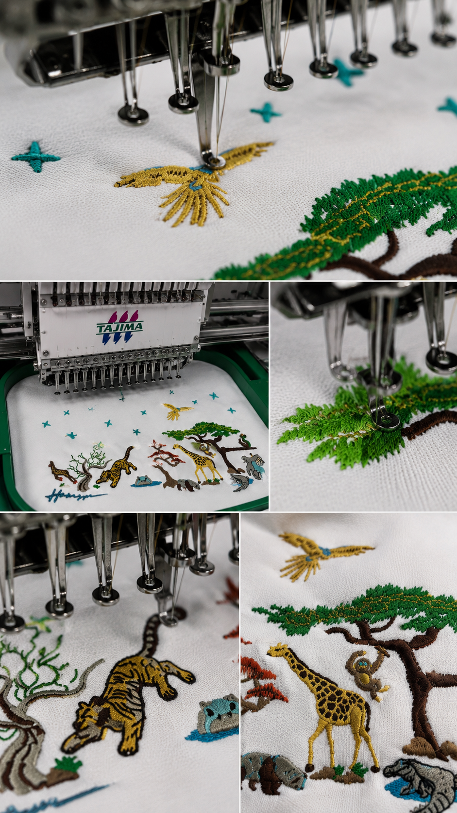 Wild Life Embroidery T-shirt - White