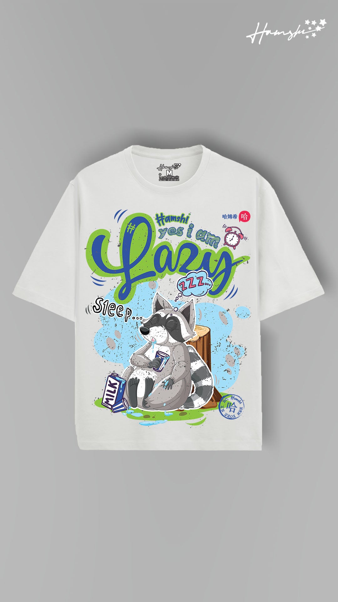 Lazy Fox Print T-shirt - White
