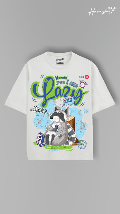Lazy Fox Print T-shirt - White