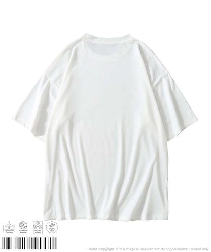 Hippo Black Belt Print T-shirt - White