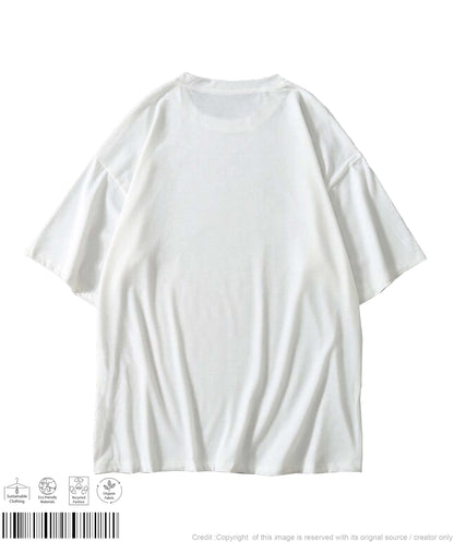 Gamer Fox Oversized T-shirt - White