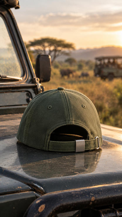 Wild Life Embroidery Cap - Military Green olive