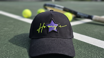 One Star 3D Embroidery Cap - Black