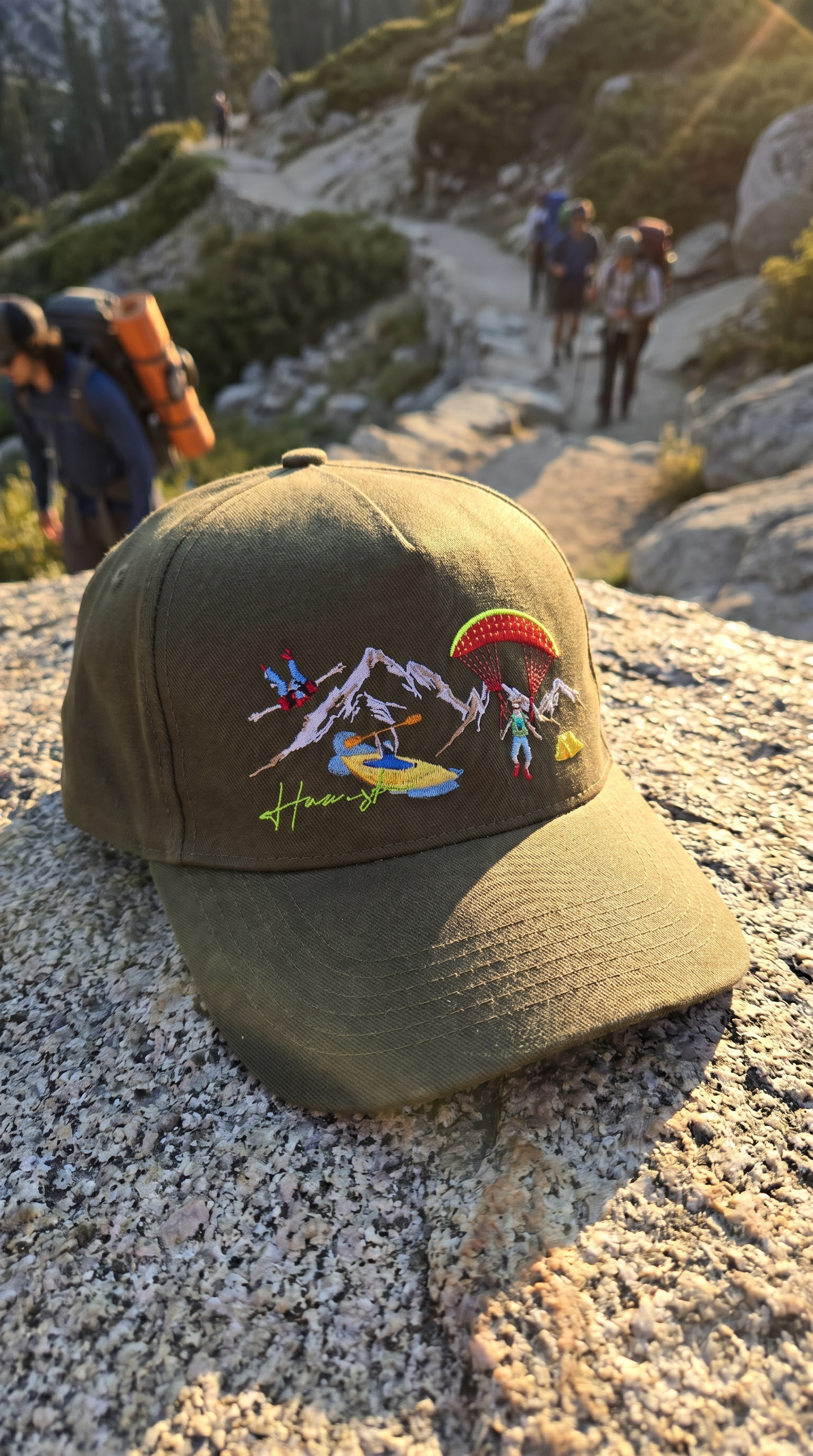 Mountaineers Embroidery Cap - Olive Green