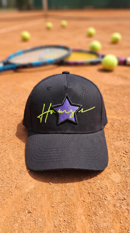 One Star 3D Embroidery Cap - Black