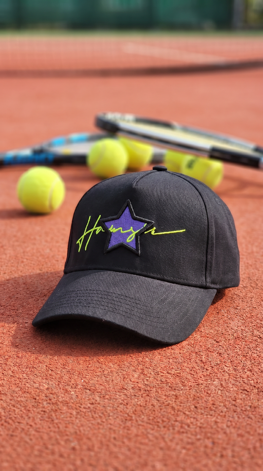 One Star 3D Embroidery Cap - Black